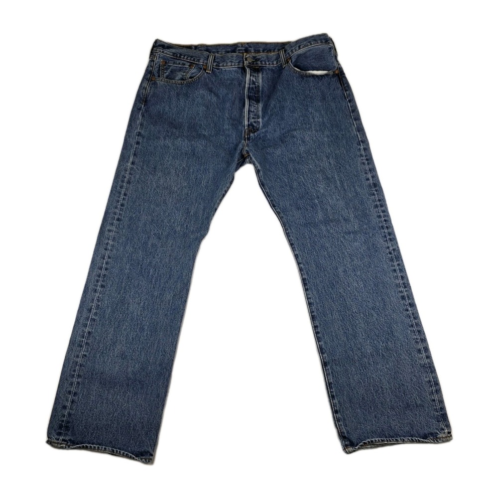 Levis Jeans Mens Size 40x30 501 XX Button Fly Dark Wash Blue Denim Pants - Picture 2 of 13